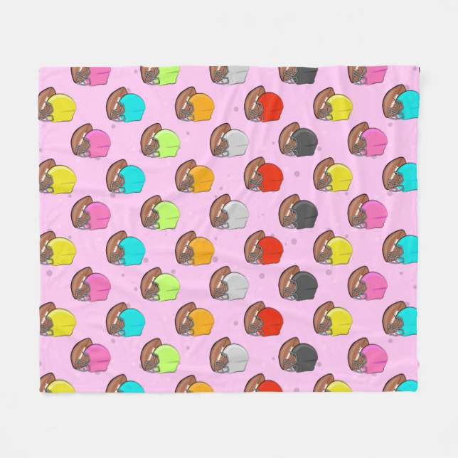 Manta Polar American Football - Colorful Helmets   (Frente (Horizontal))