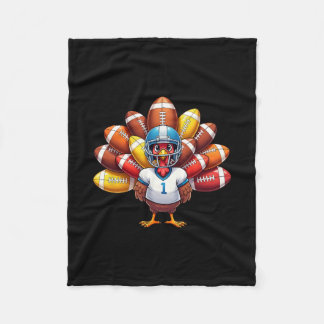 Manta Polar American Footll Player Turkey Thanksgiving Day Men