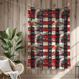 Manta Polar American Pride Blanket Eagle & Flag Celebration