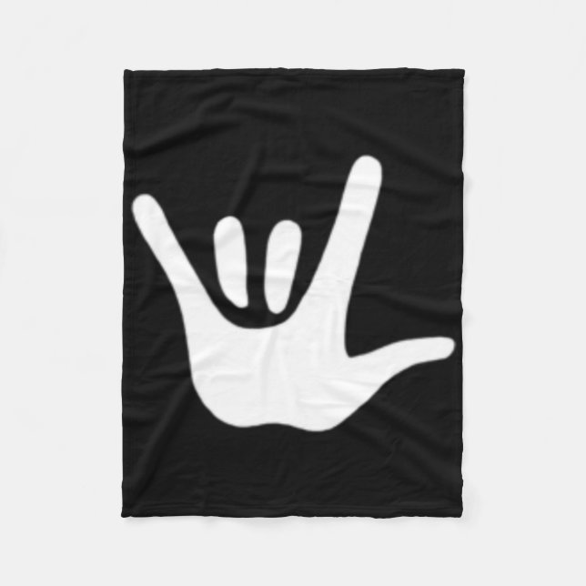 Manta Polar American Sign Language Love Asl Deaf Awareness  (Anverso)