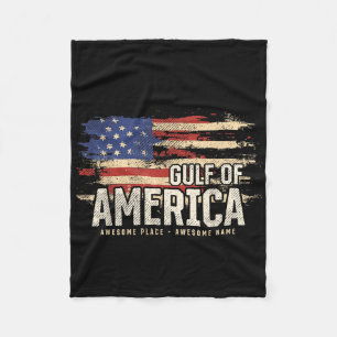 Manta Polar Americano Golfo De Eeuu Grunge Patriótico