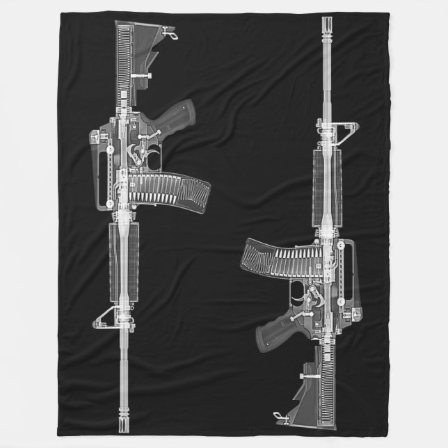 Manta Polar Americano militar del arma del arma de fuego del (Anverso)