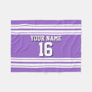 Manta Polar Amethyst Purple Wht Team Jersey Personalizado Nomb