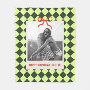 Manta Polar Amigas Amigas BFF Cumpleaños Foto Personalizada Di