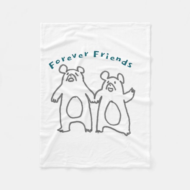 Manta Polar Amigos animales (Anverso)