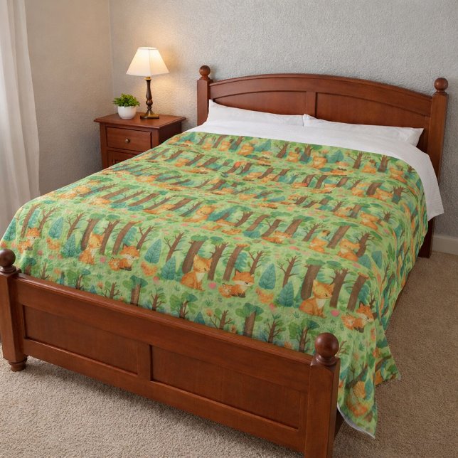 Manta Polar Amigos Caprichosos del Bosque (Subido por el creador)