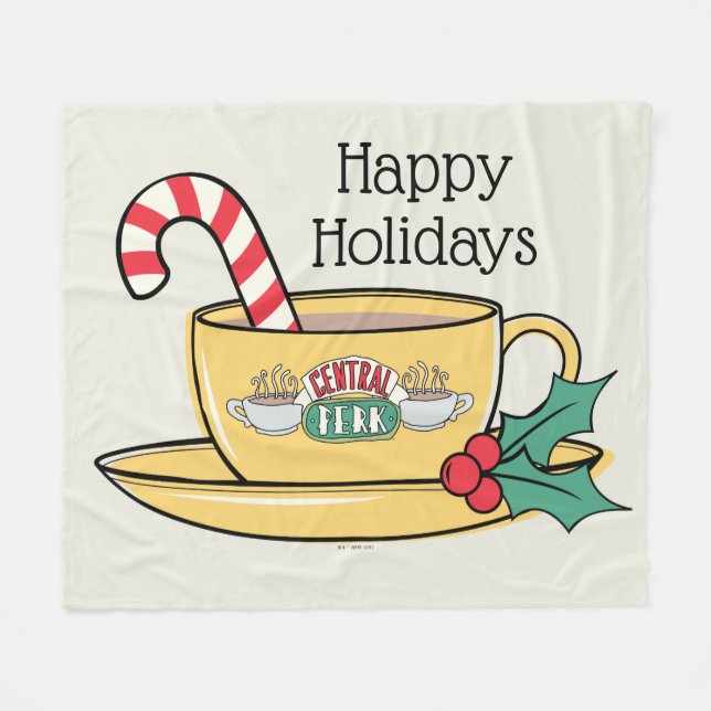 Manta Polar AMIGOS™ | Central Perk Holiday Mug (Frente (Horizontal))