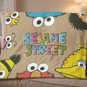 Manta Polar Amigos clásicos de Sesame Street