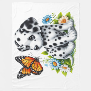 Manta Polar Amigos de Cute Dalmatian/Butterfly