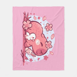 Manta Polar Amigos de Primavera Rosa