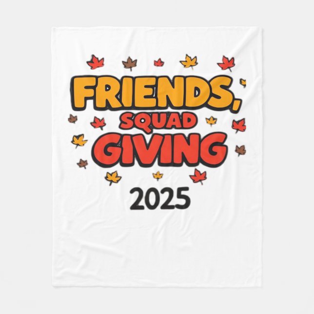 Manta Polar Amigos Del Escuadrón Que Da Agradecimiento Al Otoñ (Anverso)