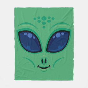 Manta Polar Amistosa Personalizado Alien Face