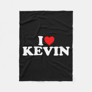 Manta Polar Amo a Kevin - Corazón Manga Larga 