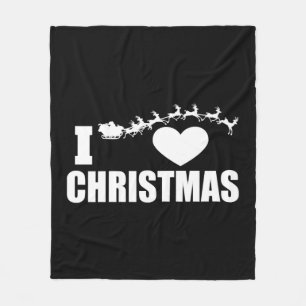 Manta Polar Amo a los Navidades