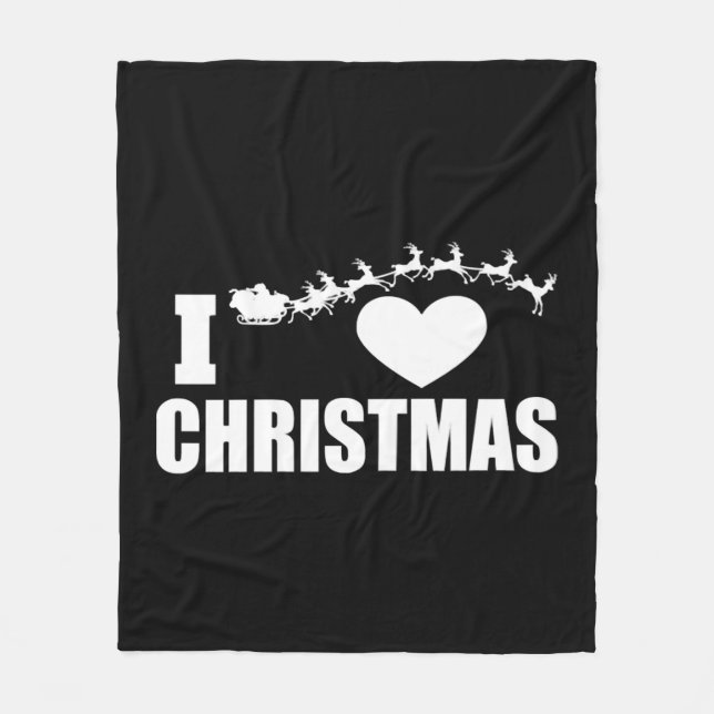 Manta Polar Amo a los Navidades (Anverso)