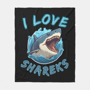 Manta Polar Amo a los tiburones Fisher