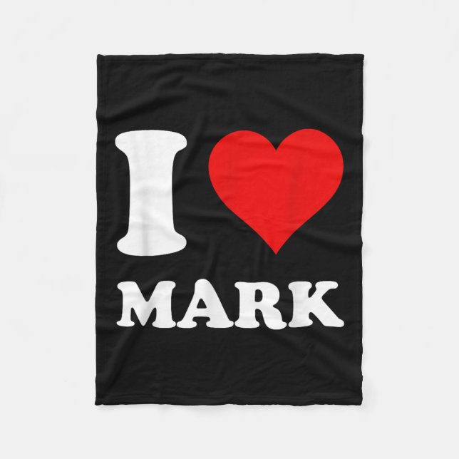 Manta Polar Amo a Mark (Anverso)