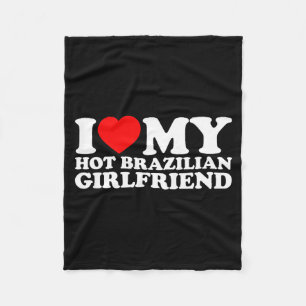 Manta Polar Amo a mi ardiente novia brasileña