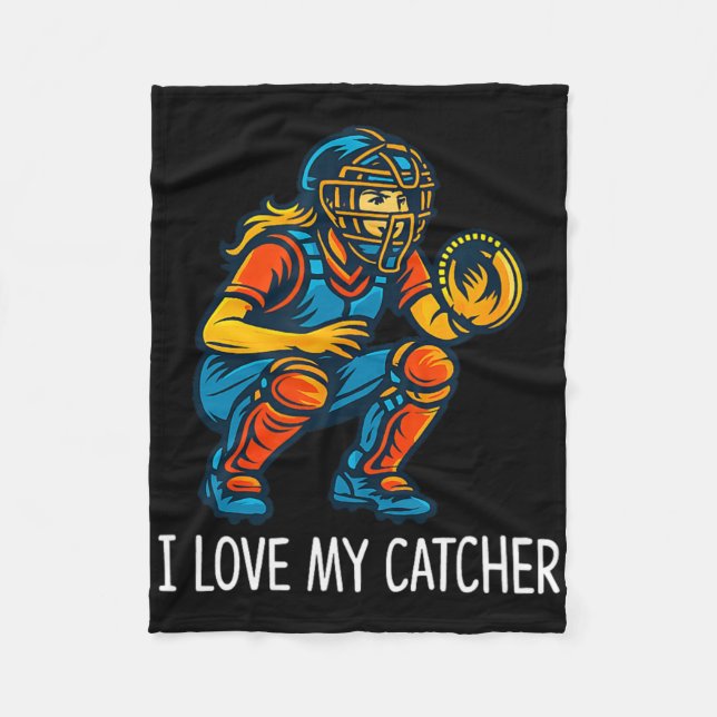 Manta Polar Amo a mi catcher - Softll Catcher -  (Anverso)