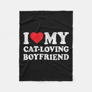 Manta Polar Amo a mi novio amante del gato, Funny Girlfriend V