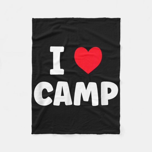 Manta Polar Amo el campamento de verano Glamping  (Anverso)