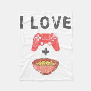 Manta Polar Amo El Ramen Y Los Videojuegos Divertido Retro Fid