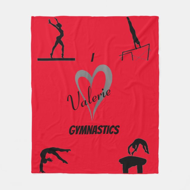 Manta Polar Amo Gimnasia Eventos Chicas Fleece Blanket (Anverso)