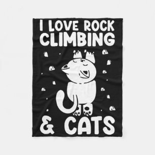 Manta Polar Amo La Escalada En Roca Y Los Gatos Gatito Lindo G
