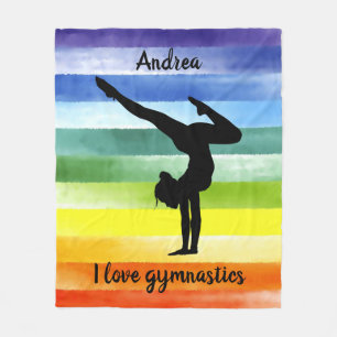 Manta Polar Amo la gimnasia arcoiris