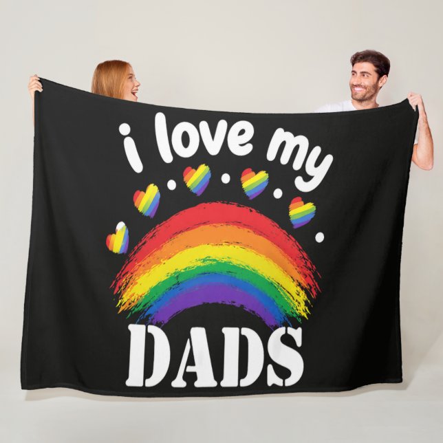 Manta Polar Amo la lluvia de orgullo de mis papás (In situ)