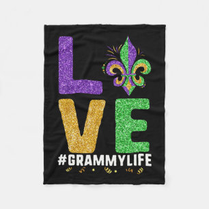 Manta Polar Amo La Vida Grammy Mardi Gras Grammylife Fleur De