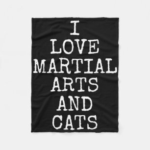 Manta Polar Amo Las Artes Marciales Y Los Gatos Gatito Lindo F