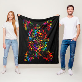 Manta Polar Amo las flores