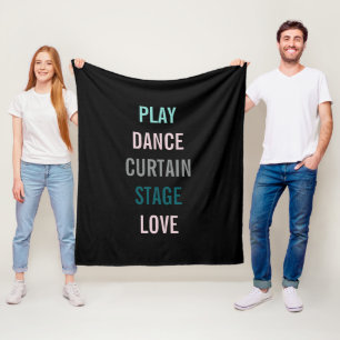 Manta Polar Amo los artes personalizo la decoración del sitio