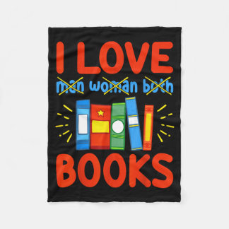 Manta Polar Amo los libros divertido regalo de lector aroace a