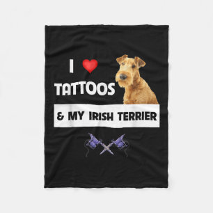 Manta Polar Amo Los Tatuajes Y Mi Padre Bo, Un Perro Terrier I