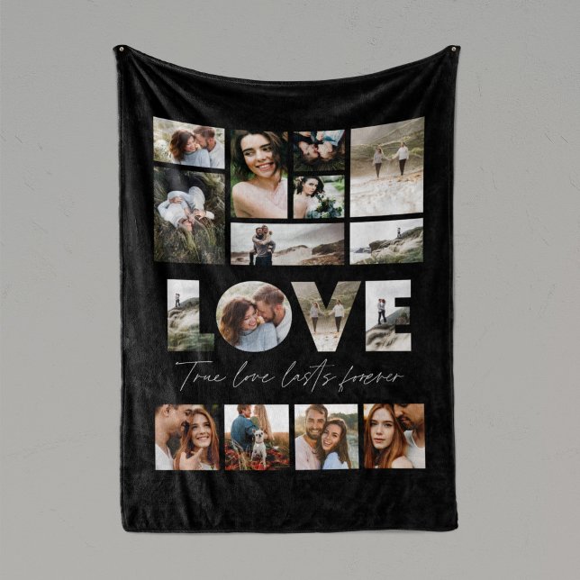 Manta Polar Amor 16 foto moderna mínima regalo personalizado (Subido por el creador)