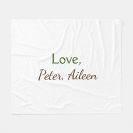 Manta Polar amor añadir nombre simple texto editable mínimo rú