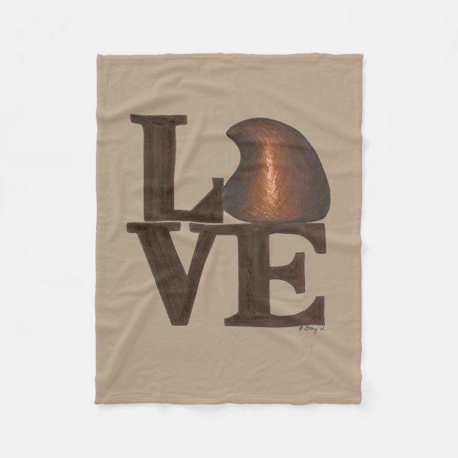 Manta Polar AMOR Chocolate Drop El día de San Valentín Candy S (Anverso)