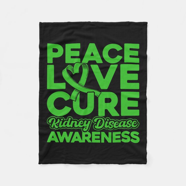 Manta Polar Amor Curación de Enfermedades Renales Sensibilizac (Anverso)