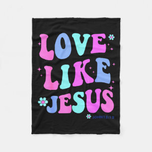 Manta Polar Amor de chica como Jesús Cute Mujeres Cristianas A