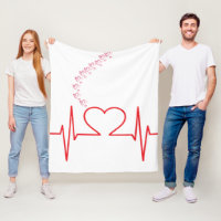 Amor de latido—Corazón Minimalista y línea ECG en 