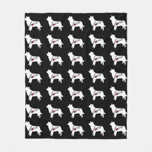 Manta Polar Amor del border collie