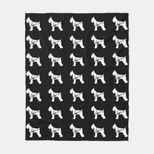 Manta Polar Amor del Schnauzer (Schnauzer gigante)