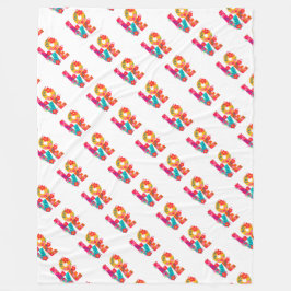 Manta Polar Amor en arco iris