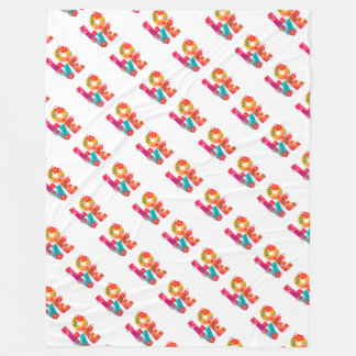 Manta Polar Amor en arco iris