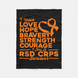 Manta Polar Amor Esperanza Fuerza Valor Rsd Crps Conciencia