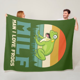 Manta Polar Amor Frogs Fleece Blanket