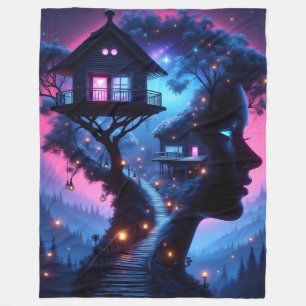 Manta Polar Amor Luminoso: "Noches Neon y sueños interminables