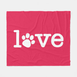 Manta Polar Amor mascota